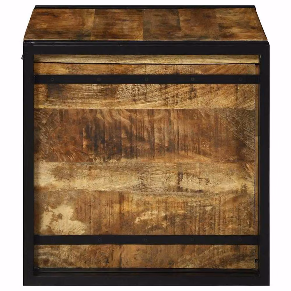 Berkfield Home Brown Solid Mango Wood Storage Box W/D/H: 50 x 50 x 50 cm – 3