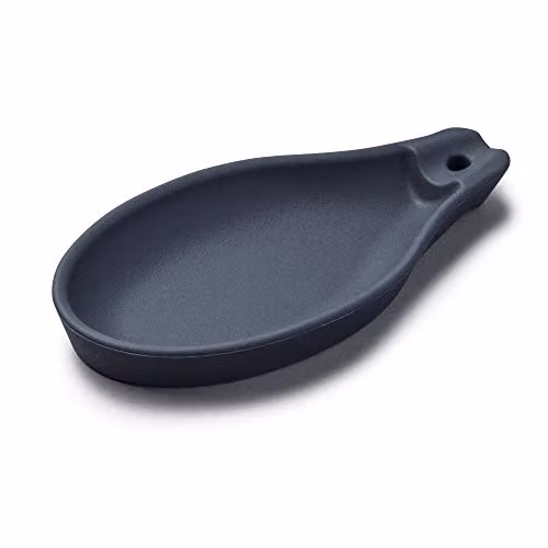 Zeal Silicone Oval Spoon Rest in Grey