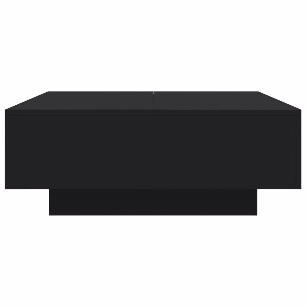 Berkfield Home Modern Square Coffee Table with LED Lights in Black, W/D/H: 80 x 80 x 31 cm – 5