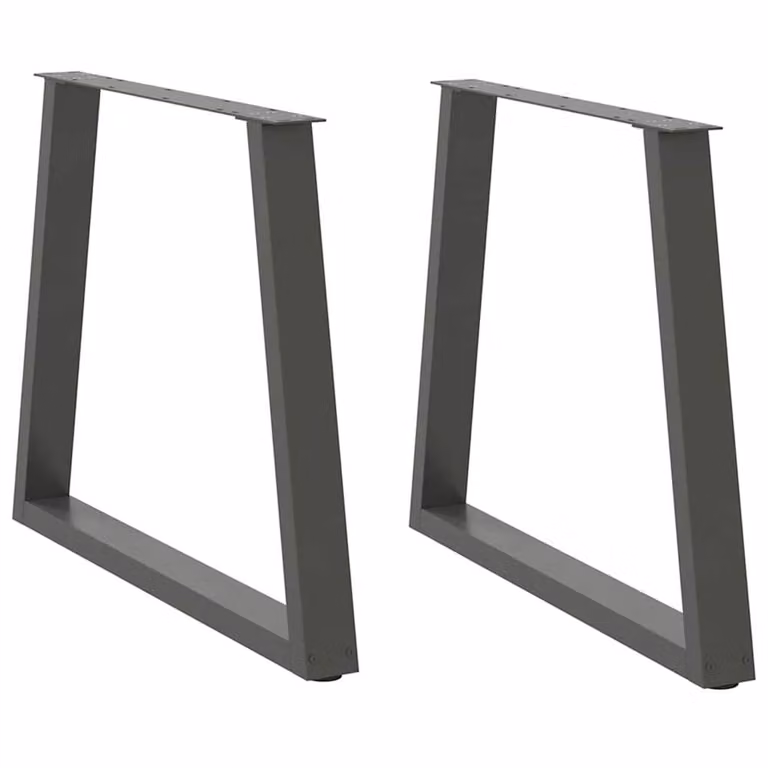 Berkfield Home V-Shape Dining Table Legs, 2 Pieces, Anthracite Steel, H: 72-73.3 cm x W: 80 cm