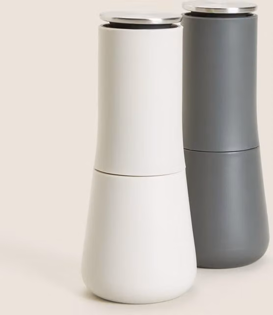 Joseph Joseph Milltop Salt and Pepper Mill Set in Grey