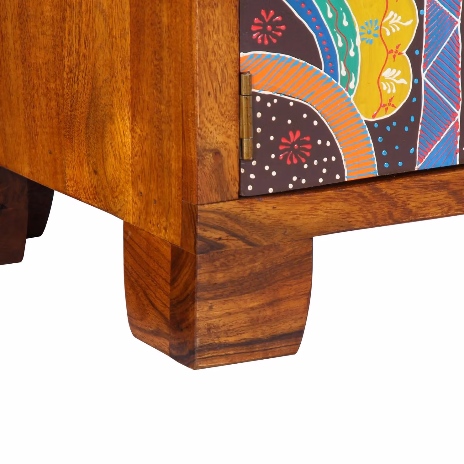 Berkfield Home Acacia Wood Shoe Cabinet, Multicolour, W/D/H: 90 x 35 x 55 cm – 5