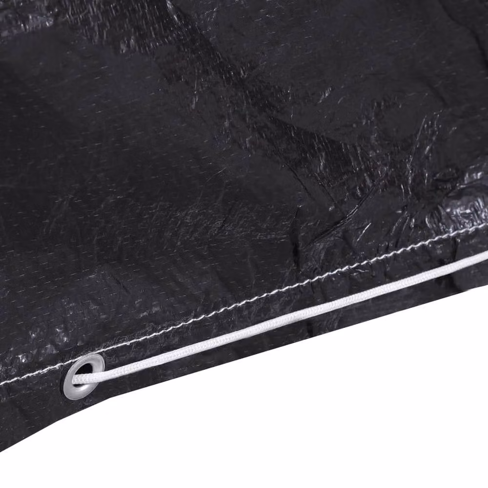 Berkfield Home Water Repellent Swing Bench Cover in Black, W/D/H: 185 x 117 x 170 cm – 5