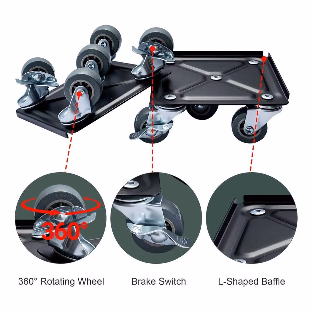 Havendro Heavy Duty 360 Furniture Dolly Lifter in Black Steel – 3