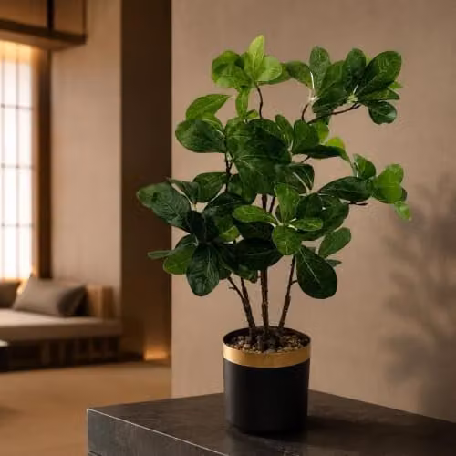 Leaf Green Artificial Tabletop Bonsai Tree H 60 cm x W 30 cm x D 30 cm – 2
