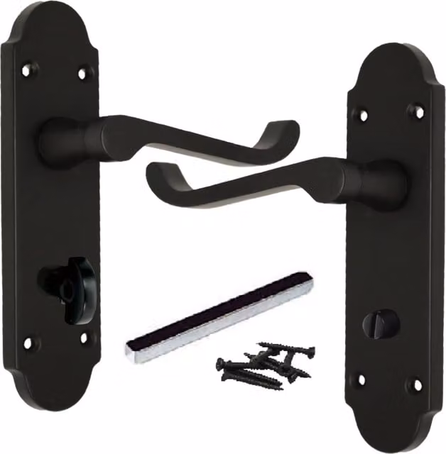 Betley Butterfly Long Backplate Set in Black