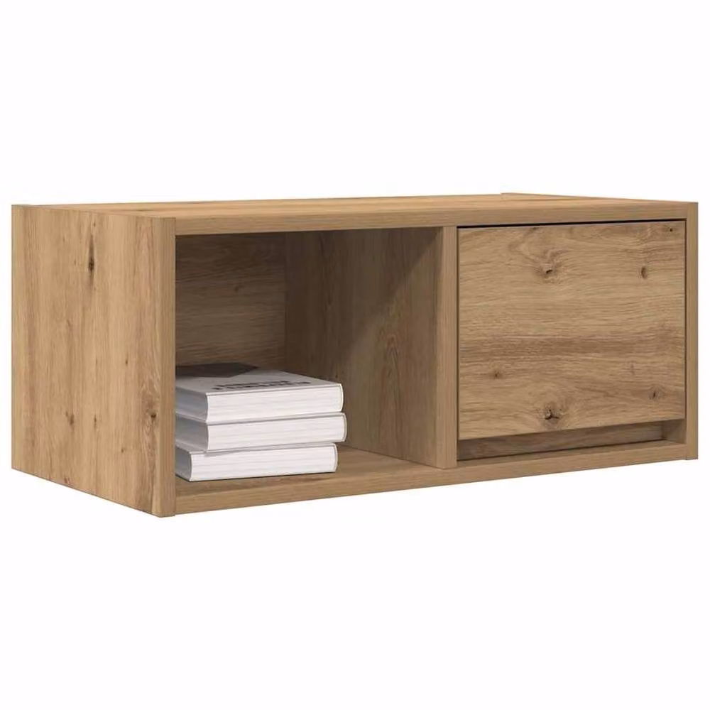 Berkfield Home Artisan Oak TV Cabinets, 2 Piece Set in Brown, W/D/H: 60 x 31 x 25.5 cm – 3