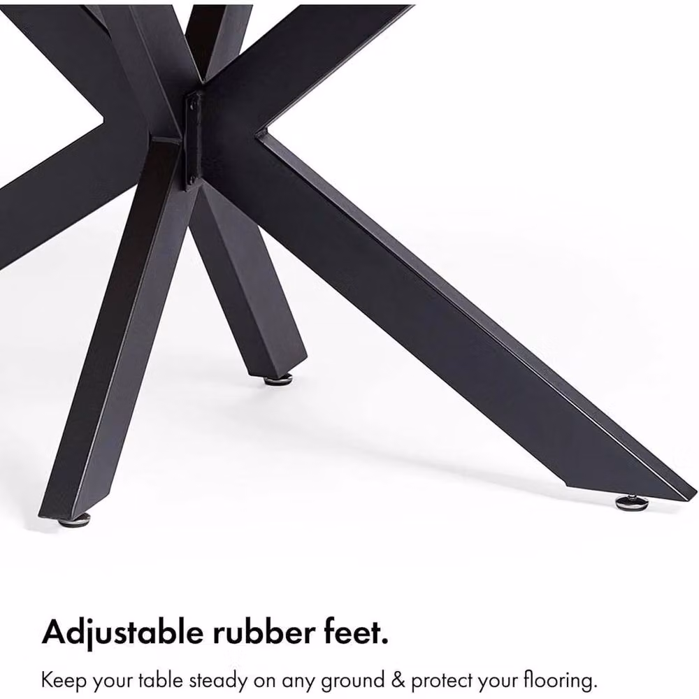 EONLION Black Metal Pedestal Base Dining and Coffee Table Leg – 3