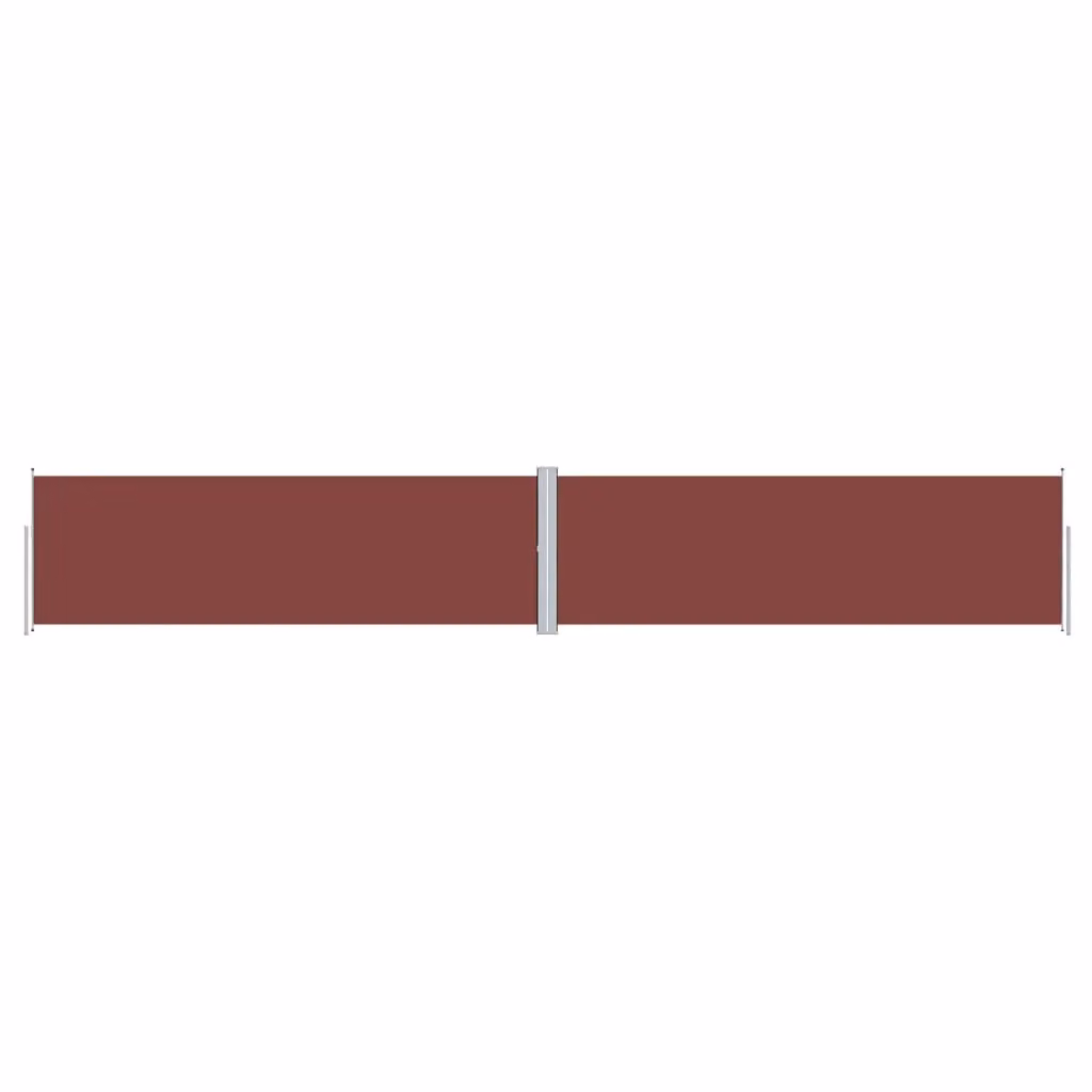 Berkfield Home Retractable Side Awning in Brown and Multicolour, W/H: 1000 x 160 cm – 2