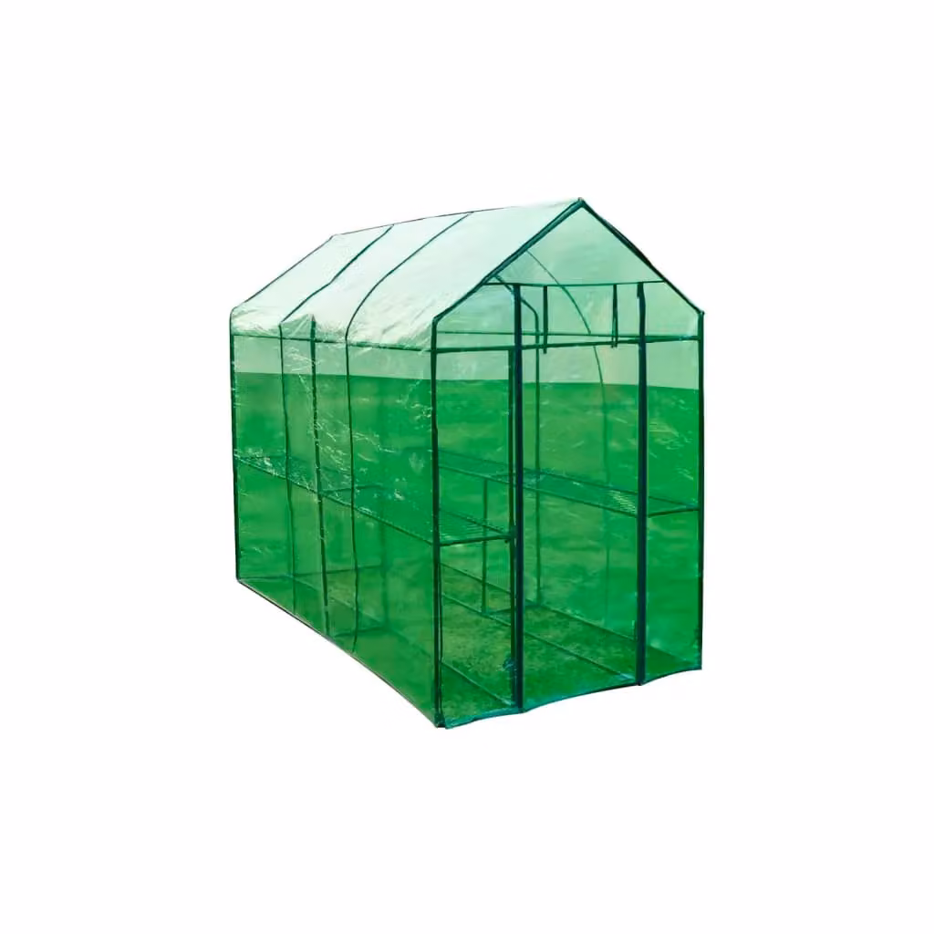 Berkfield Home XL Steel Freestanding Greenhouse in Green – 2