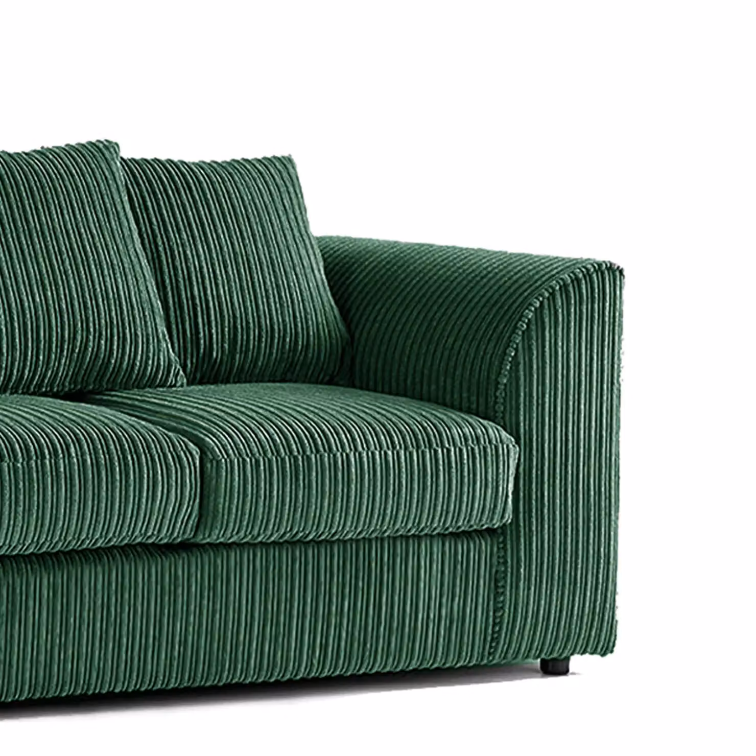 Luxor Living Green Jumbo Cord Fabric 3 + 2 Sofa Suite with Scatter Cushions – 5