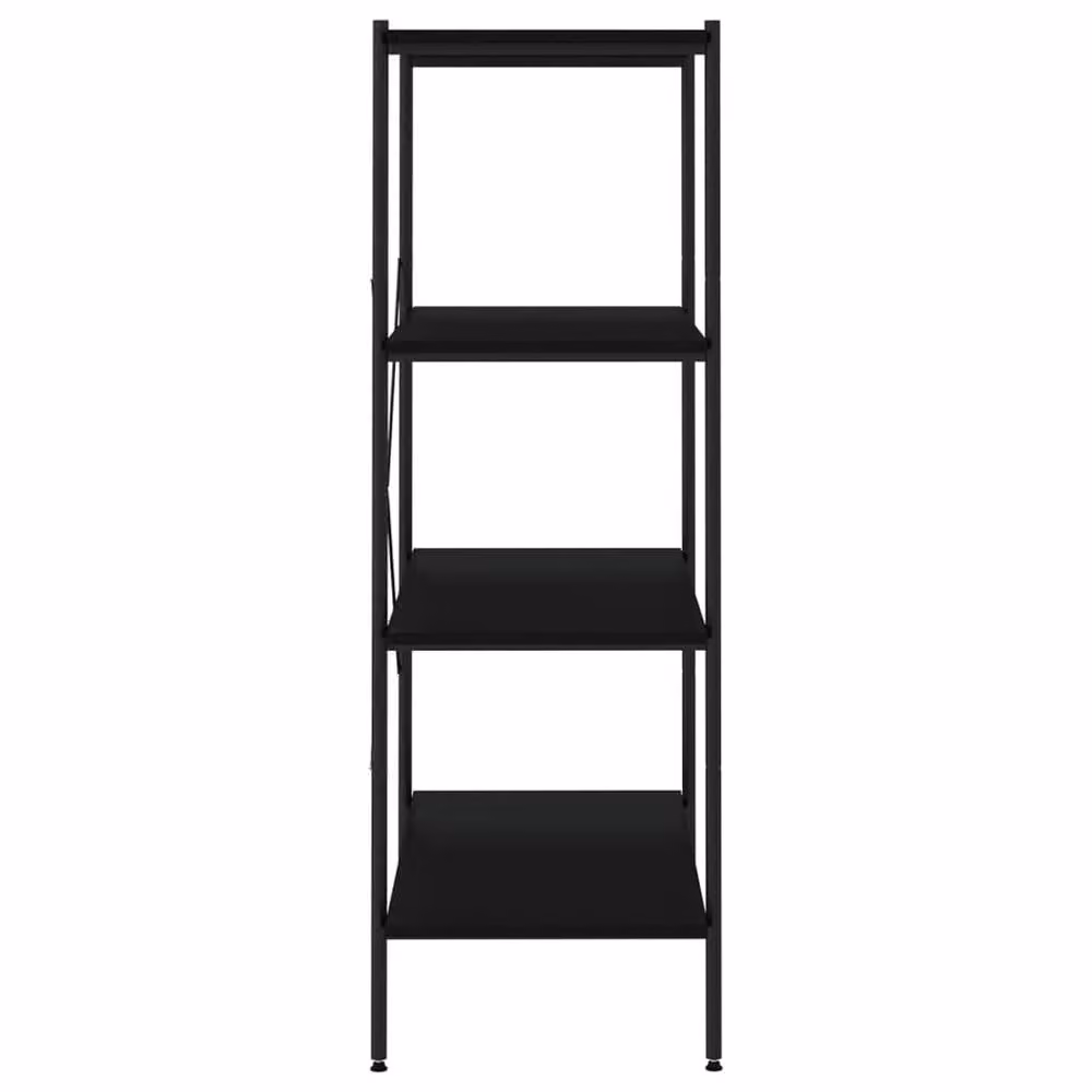 Berkfield Home 4-Tier Industrial Shelving Unit in Black, W/D/H: 80 x 40 x 130 cm – 3