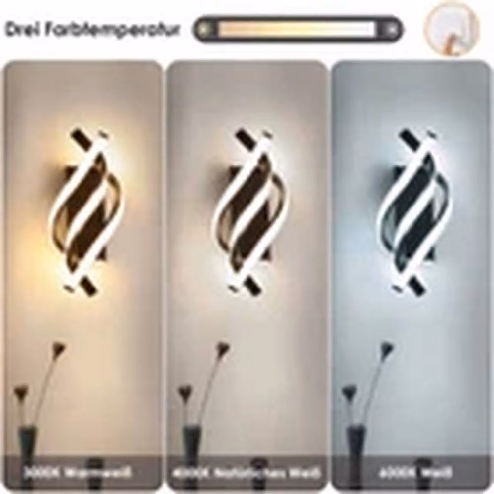 Havendro Black LED Wall Lamp Modern Indoor Wall Light Sconce – 2