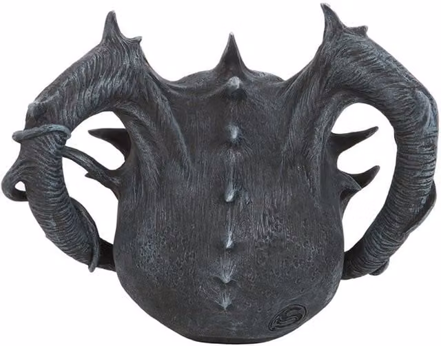 Spiral Direct Ltd Death Embers Demonic Skull Ornament in Grey and Red