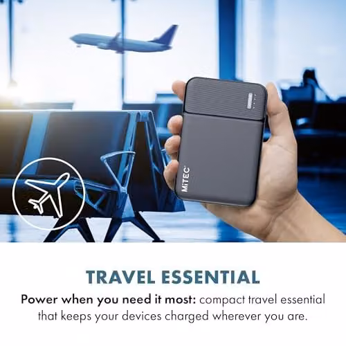 MiTEC MiPOWER Black Universal Portable Power Bank with USB Output, 5000mAh – 2