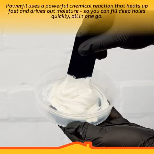 Tetrion White PowerFil 2kg Heavy-Duty Multi-Purpose Fast Setting Filler for Wood, Stone and Metal – 4