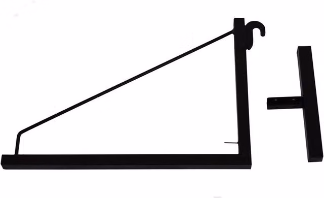 Kelvenix 1 Tier Shipping Container Shelving Bracket in Black, Width: 100 cm
