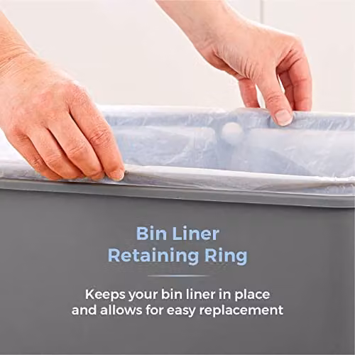 Tower Sensor Bin in Grey, W: 63.5 cm, D: 38.0 cm, H: 26.0 cm – 4