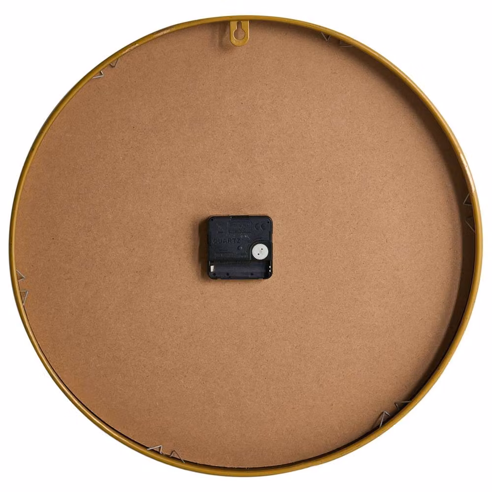 Wyld and Coco Minimalist Round Analog Wall Clock in Black and Gold – 3