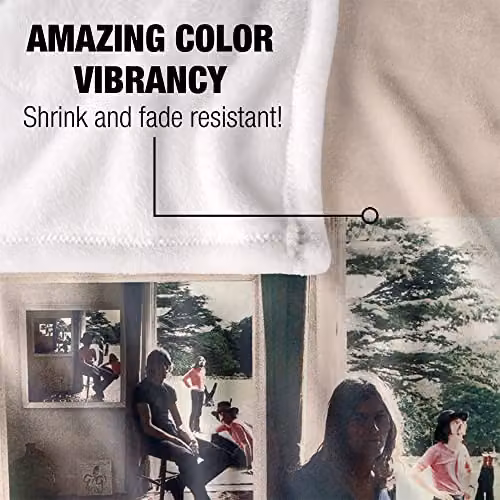 LOGOVISION Pink Floyd Ummagumma Super Soft Fleece Throw Blanket, White, W/D/H: 152 x 127 cm – 3
