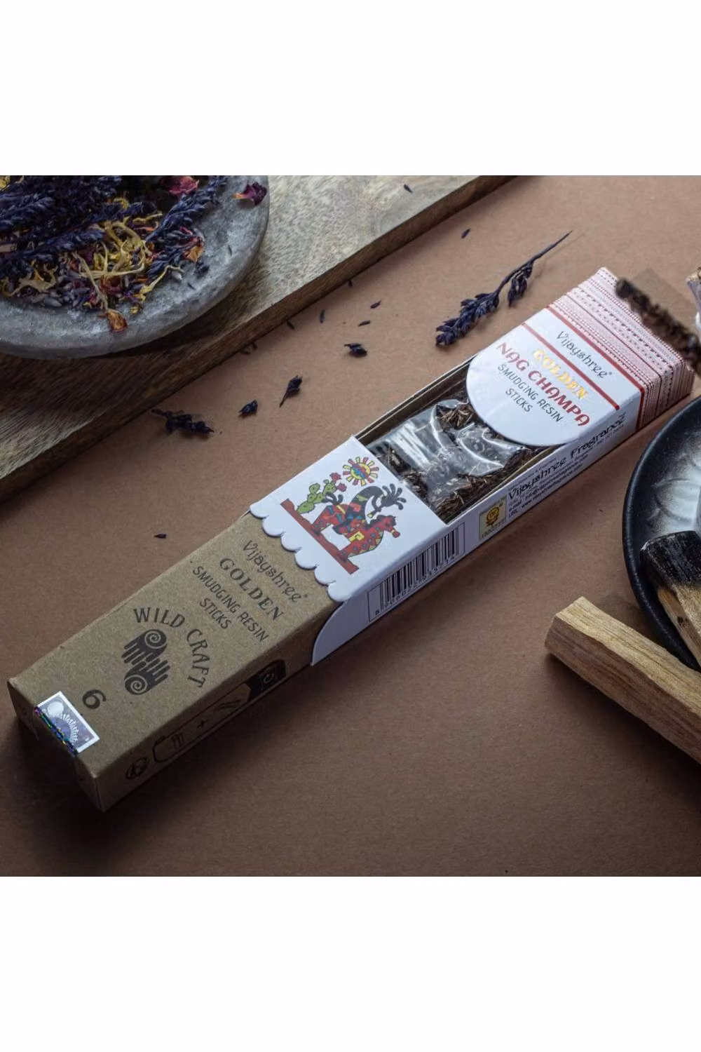 KDMD Golden Nag Champa Smudging Resin Incense Sticks, 30g, Brown, Floral and Woody Scent – 3