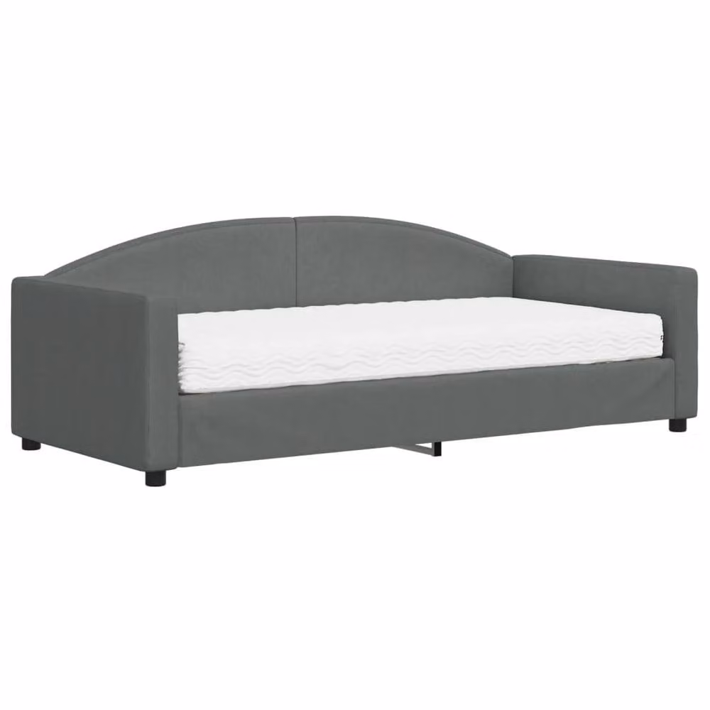 Berkfield Home Daybed with Foam Mattress in Blue and Dark Grey, W/D/H: 90 x 190 cm – 2