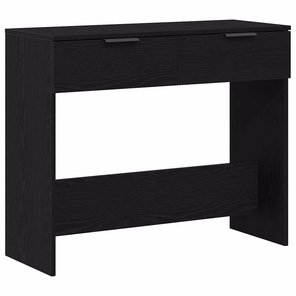 Berkfield Home Black Oak Console Table, W/D/H: 90 x 36 x 75 cm – 2