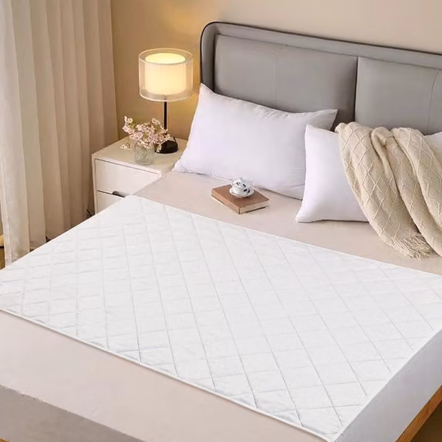 Cotton Passions Pack of 2 White Microfibre Bed Pads, King Size, W/D/H: 180 x 200 cm
