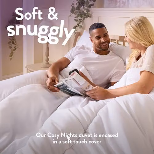 Slumberdown Cosy Nights 10.5 Tog Double Duvet, White, W/H: 200 x 200 cm – 3