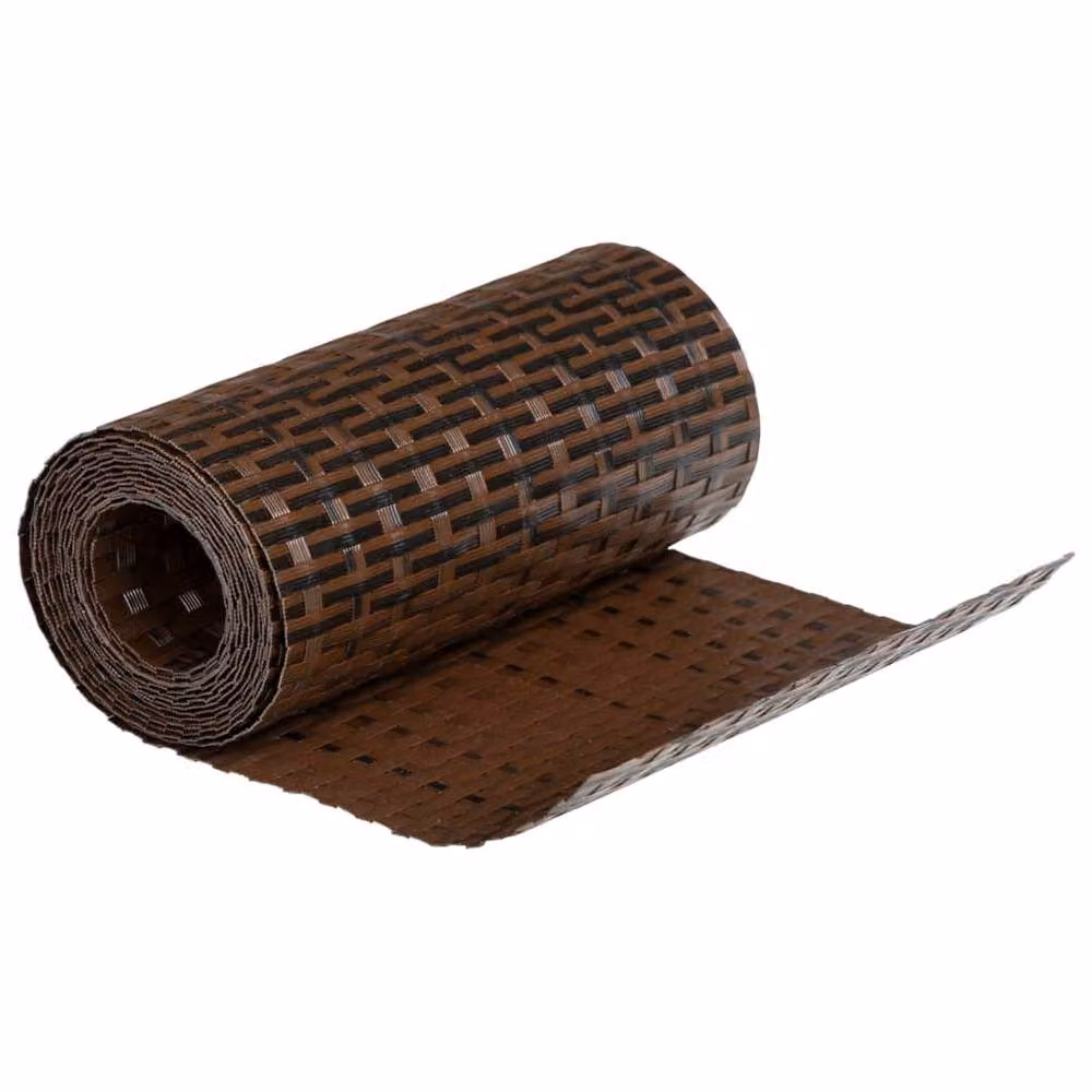 Berkfield Home Decorative Balcony Screens, 10 Pack, Brown and Black, W: 19 cm, H: 255 cm – 5