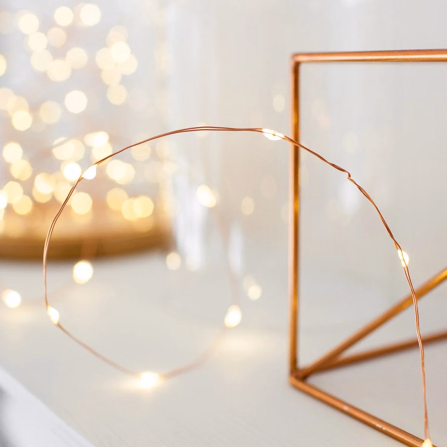 Lights4fun 100 Warm White LED Copper Micro Fairy Lights