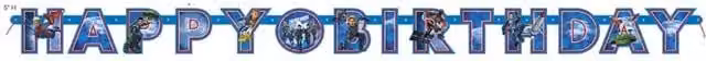 Thunderbirds Blue Jointed Pennant Banner Decorative Party Accessory Pack of 6