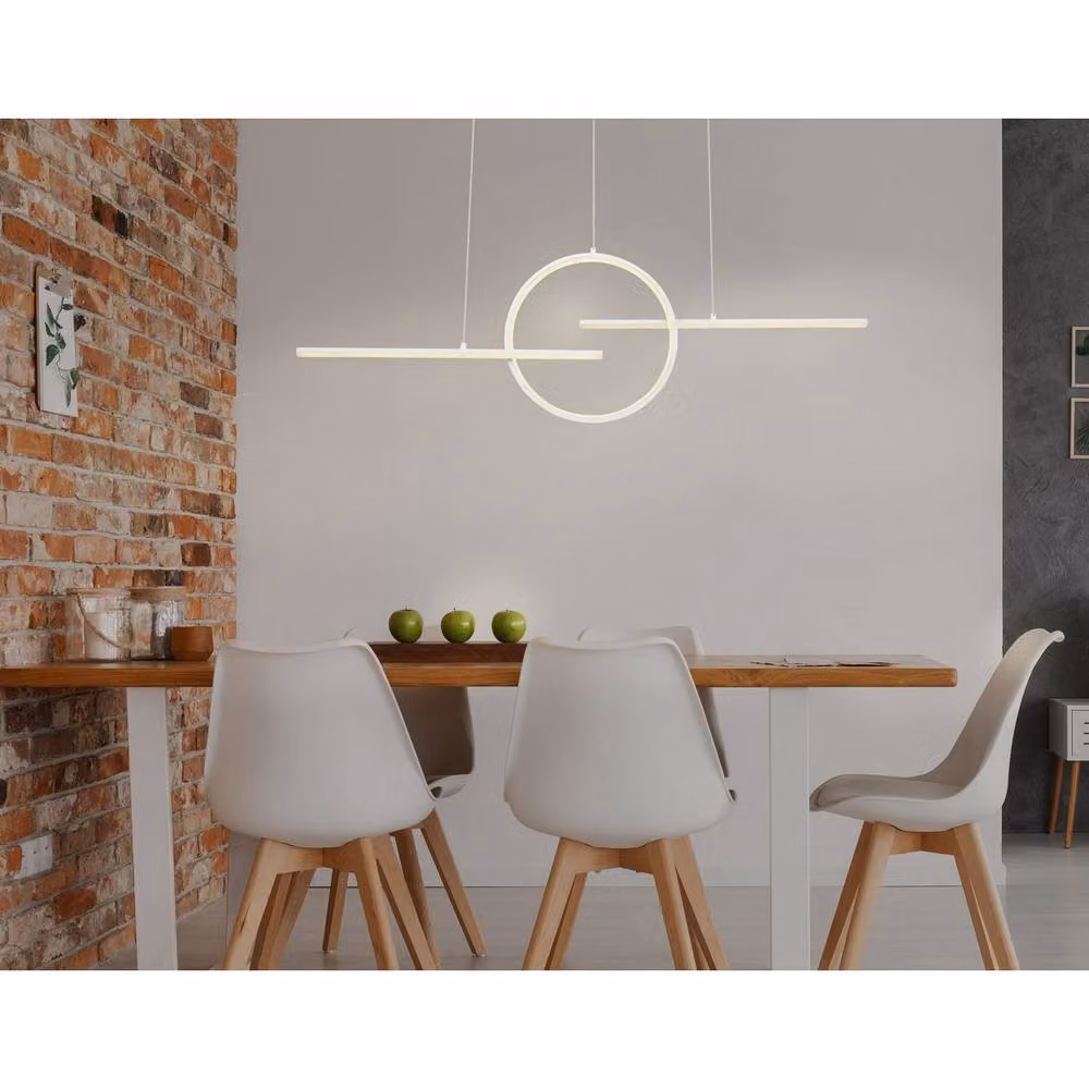 Netlighting Barral LED Pendant Light in White, Dimmable with Remote Control – 2