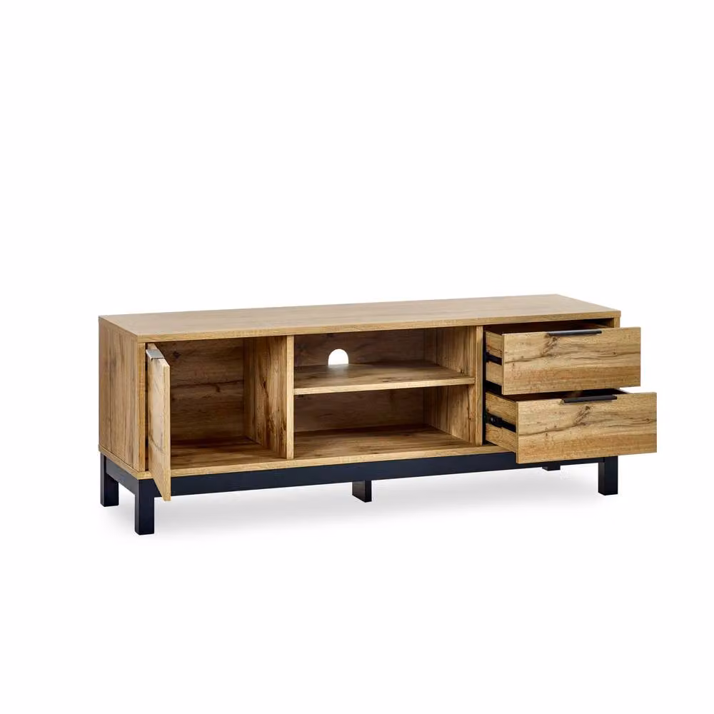 Cheshire Premium Lomond Modern TV Unit in Light Oak – 2