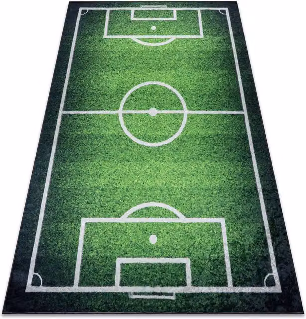 RugsX Boisko Kids Motif Rug in Green, W: 200 cm, D: 290 cm