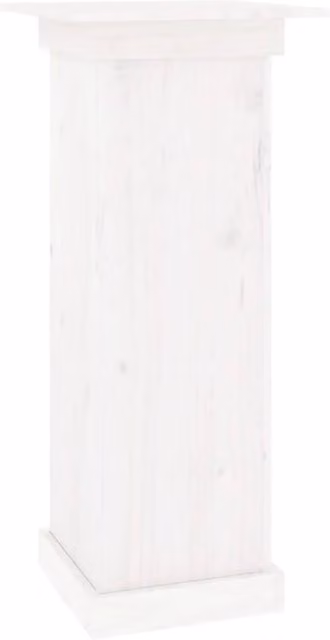 Berkfield Home White Pine Wood Flower Stand, W/D/H: 40 x 40 x 90 cm