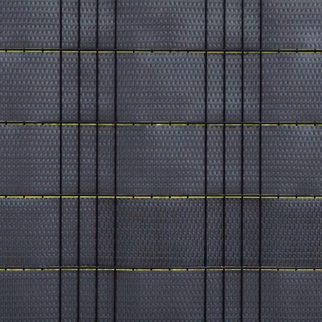 Berkfield Home Poly Rattan Balcony Screens, Anthracite, 10 Pieces, H: 255 cm x W: 19 cm – 5