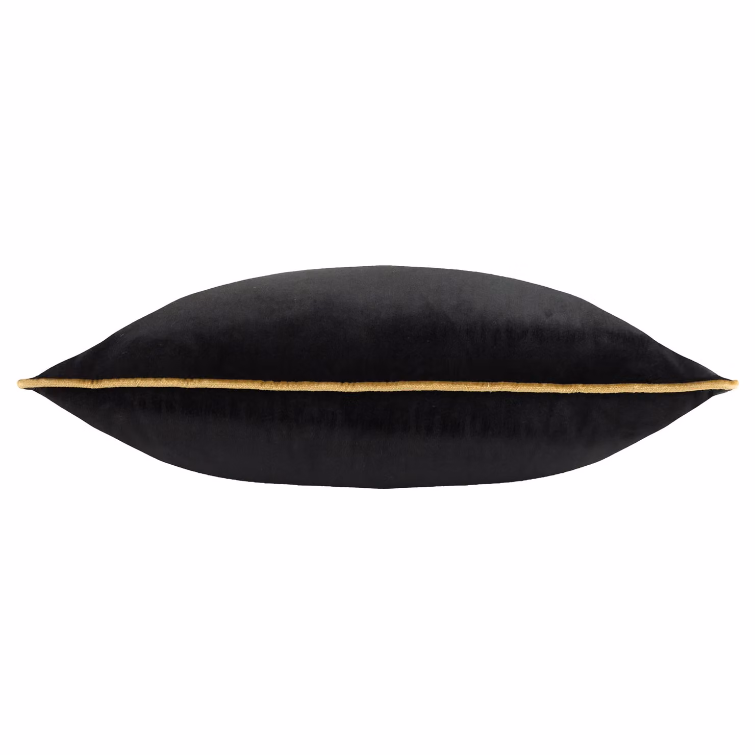 Furn Meridian Velvet Square Cushion in Black and Gold, W/D/H: 45 x 45 x 45 cm – 3