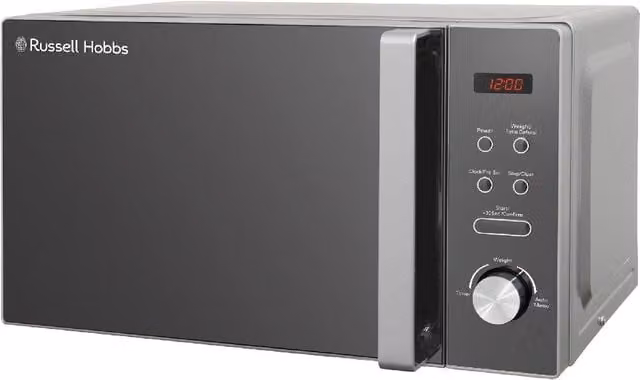 Russell Hobbs RHM2076 Digital Solo Microwave, 20 Litre, 800W, Silver