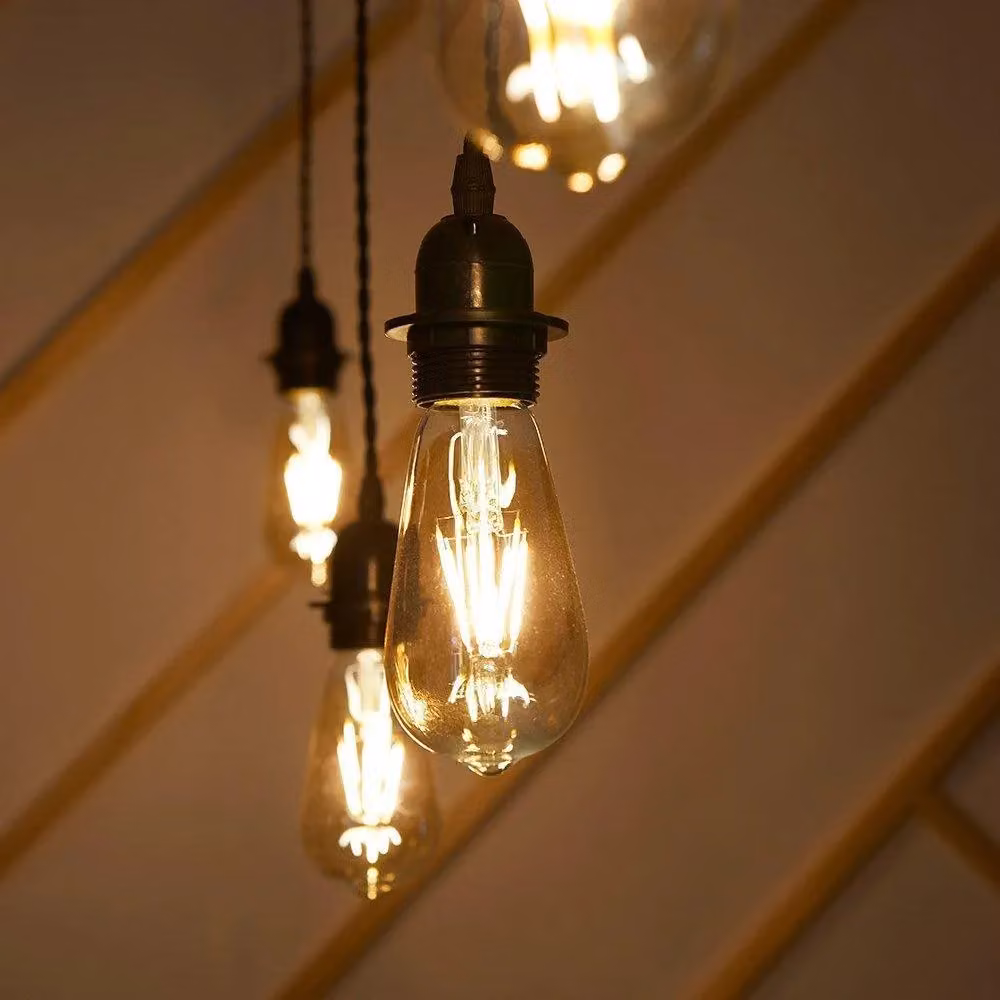 ValueLights E27 4W Amber Filament Pear Shaped Warm White LED Bulb in Orange – 2
