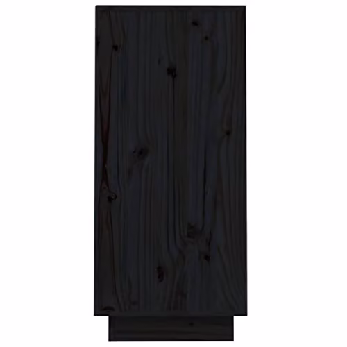 vidaXL Black Solid Wood Pine Console Cabinet W/D/H: 60 x 34 x 75 cm – 4