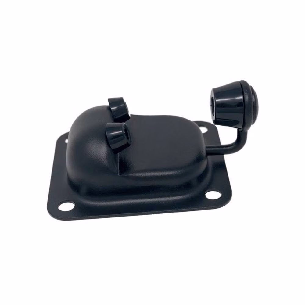 Ready Made Gates Black Metal Gate Stop with Manual Catch for Double Gates – 2