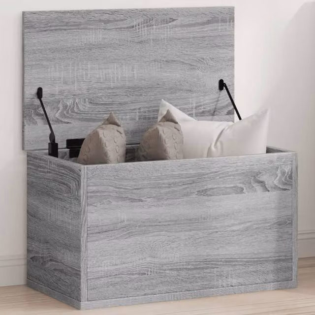 Berkfield Home Grey Sonoma Storage Box with Removable Lid, W/D/H: 60 x 35 x 35 cm – 1