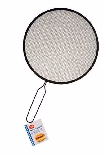 Tala Stainless Steel Non-stick Splatter Guard with Fine Mesh Screen and Handle, Diameter: 26 cm, Silver and Black