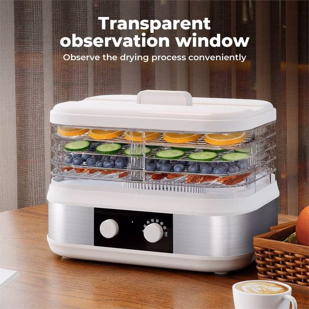 Nordara DialDry Electric Food Dehydrator for Fruit and Meat Jerky in White, W/D/H: 100 x 15 x 15 cm – 2