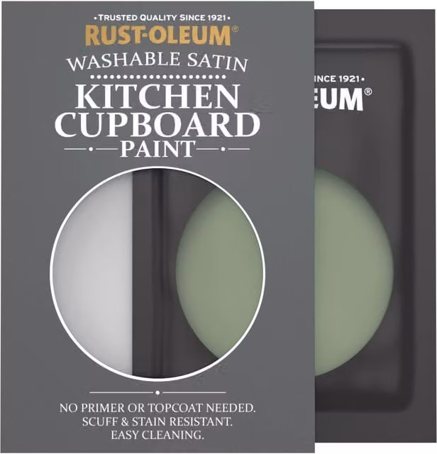 Rust-Oleum Kitchen Cupboard Satin Finish Tester Sachet, All Green, 10ml