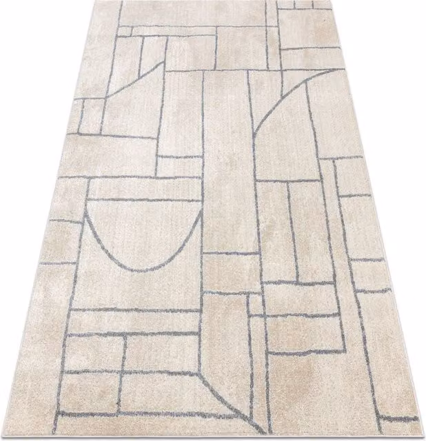 RugsX Fusion Abstract Modern Yellow Rug, W: 160 cm, L: 220 cm
