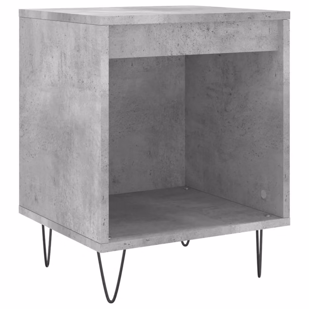 Berkfield Home Modern Bedside Cabinets, 2 Piece Set, Concrete Grey, W: 40 cm, D: 35 cm, H: 50 cm – 3