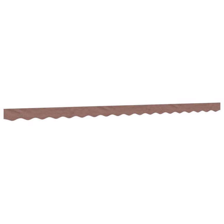 Berkfield Home Replacement Awning Valance Fabric in Brown Stripe, 4.5 m