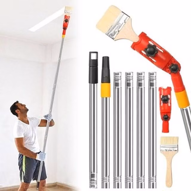 NESTLUNE Multi-Angle Paint Brush Extender, Red